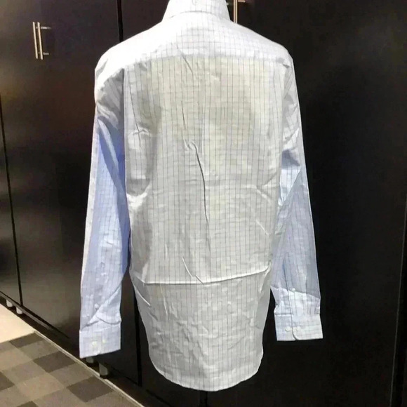 Black Brown 1826 Wrinkle Free, dressy button-down, chest pocket, size 15.5 34/35 - Picture 8 of 11